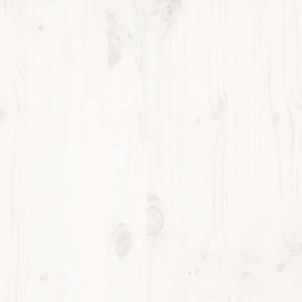 Giroletto senza Materasso Bianco 200x200 cm Legno Massello Pino - homemem39