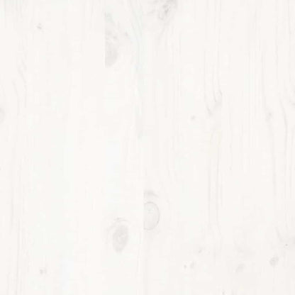 Giroletto senza Materasso Bianco 200x200 cm Legno Massello Pino - homemem39