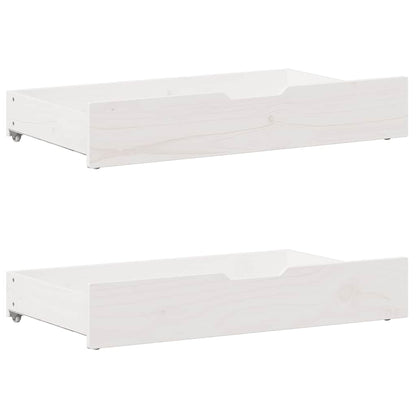 Letto senza Materasso Bianco 180x200 cm Legno Massello di Pino - homemem39