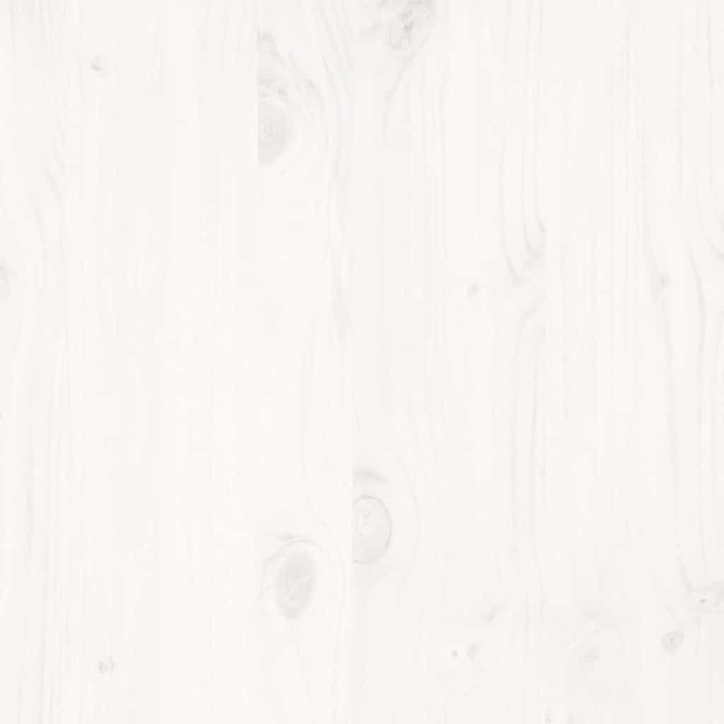 Letto senza Materasso Bianco 150x200 cm Legno Massello di Pino