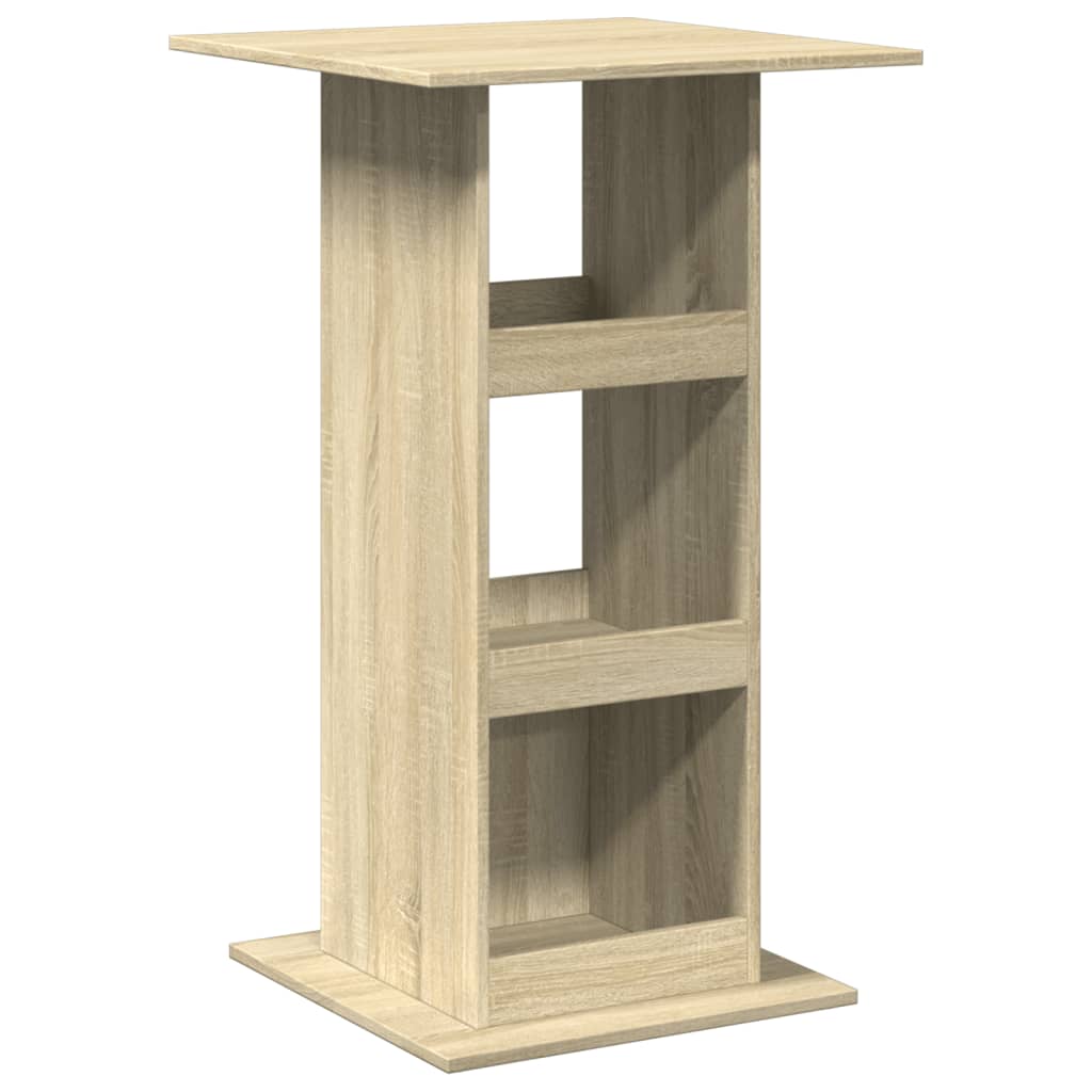 Tavolo Bar Portaoggetti Rovere Sonoma 60x60x102 cm Multistrato | homemem39