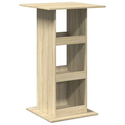 Tavolo Bar Portaoggetti Rovere Sonoma 60x60x102 cm Multistrato | homemem39