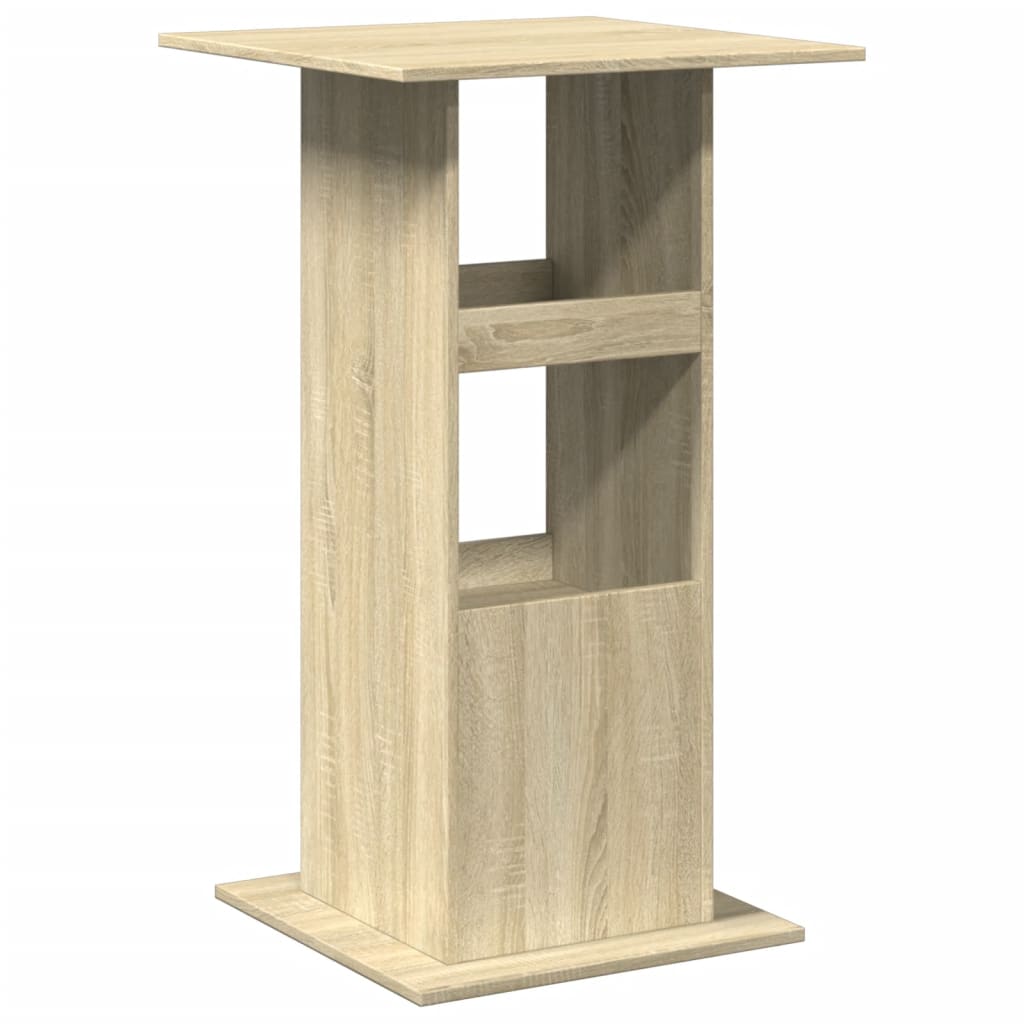 Tavolo Bar Portaoggetti Rovere Sonoma 60x60x102 cm Multistrato | homemem39
