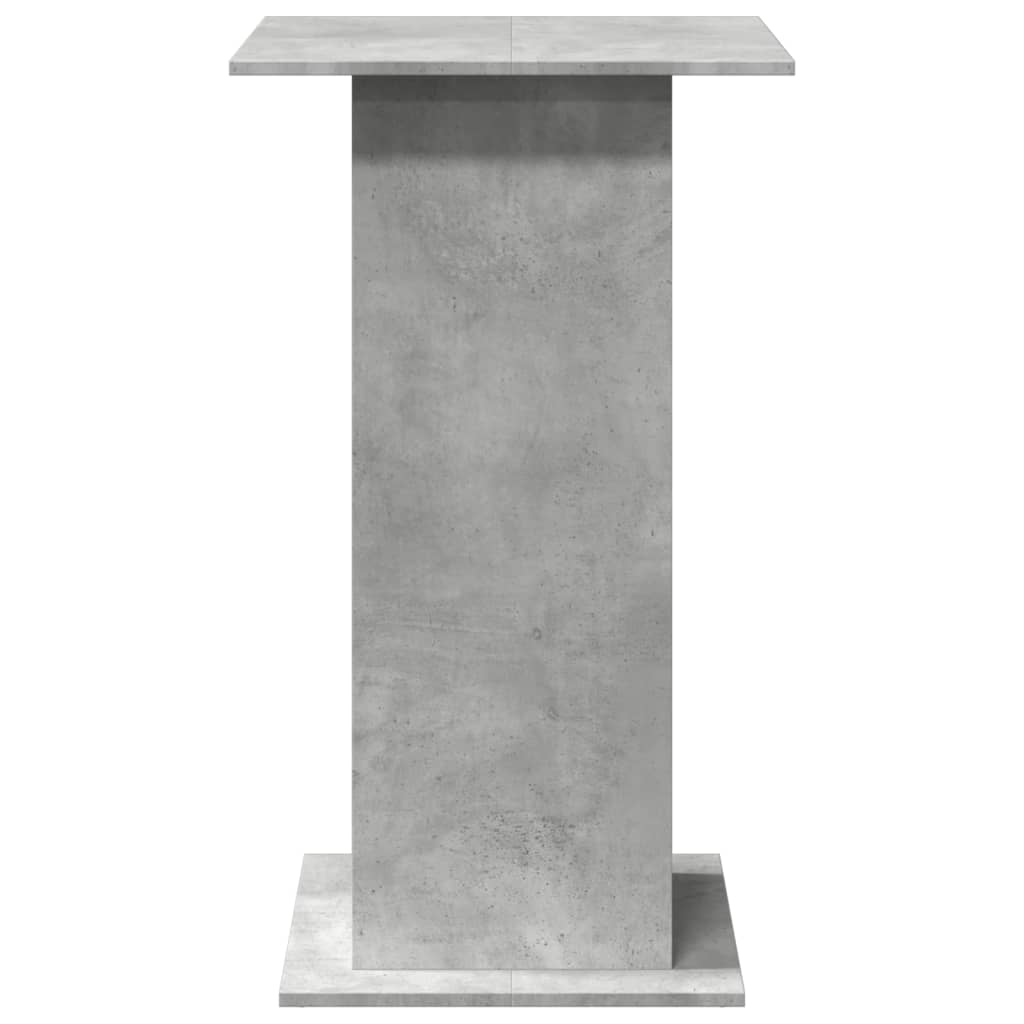 Tavolo Bar Portaoggetti Grigio Cemento 60x60x102 cm Multistrato | homemem39
