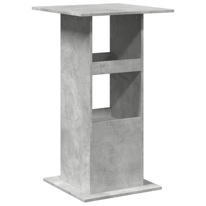Tavolo Bar Portaoggetti Grigio Cemento 60x60x102 cm Multistrato | homemem39