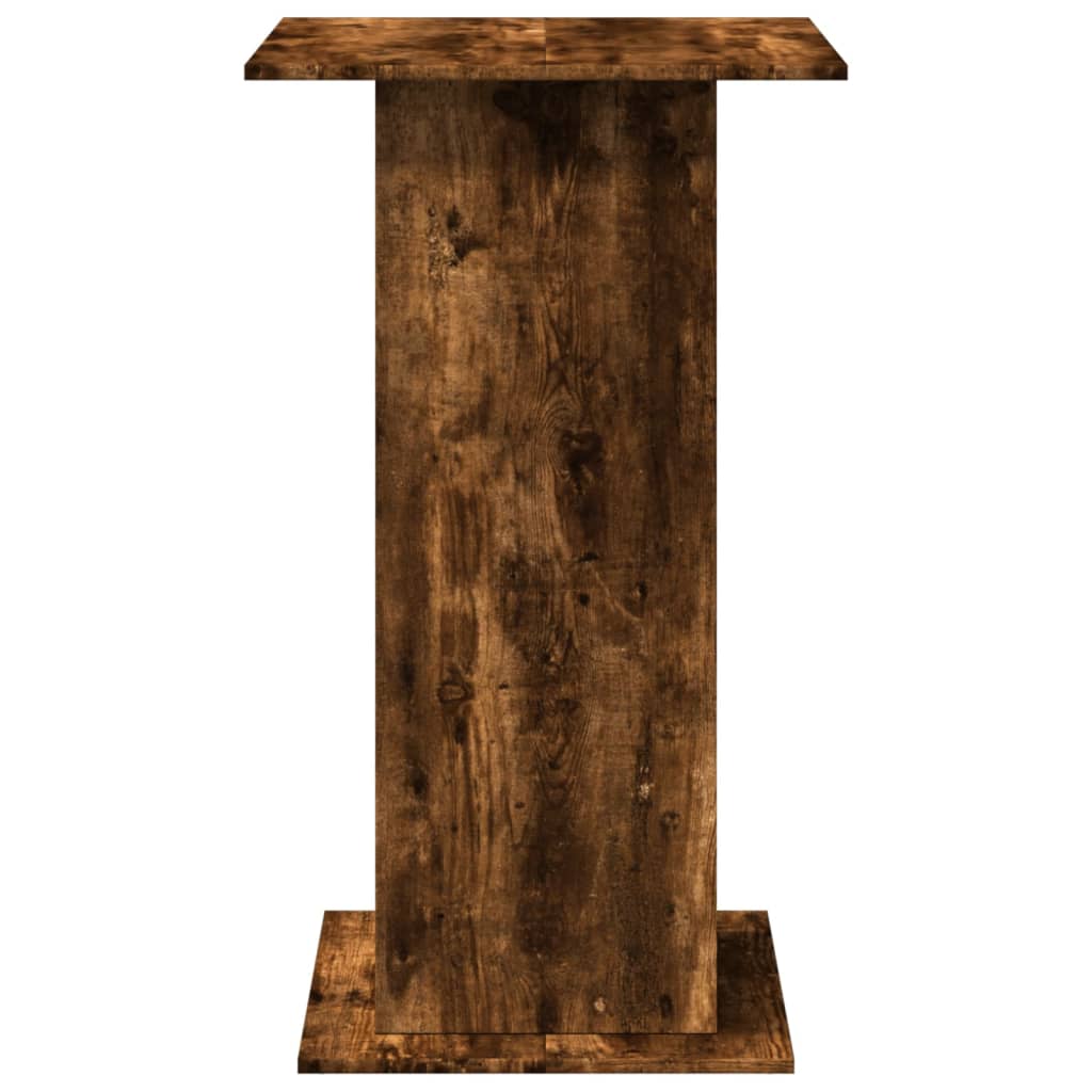 Tavolo Bar Portaoggetti Rovere Fumo 60x60x102 cm Multistrato | homemem39