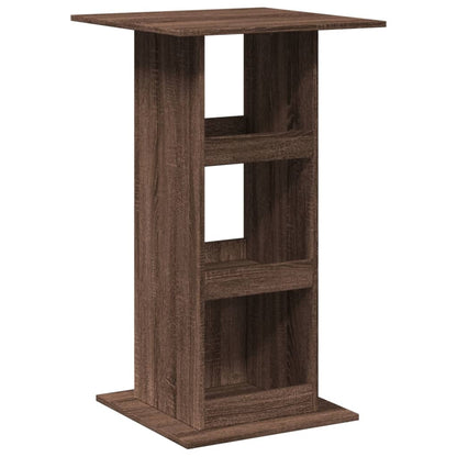 Tavolo Bar Portaoggetti Rovere Marrone 60x60x102 cm Multistrato | homemem39