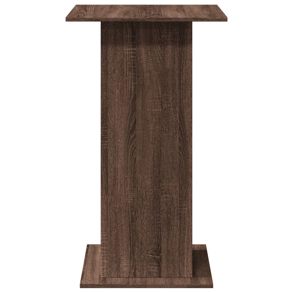 Tavolo Bar Portaoggetti Rovere Marrone 60x60x102 cm Multistrato | homemem39