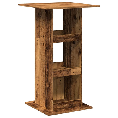 Tavolo Bar Portaoggetti Legno Antico 60x60x102cm in Multistrato | homemem39