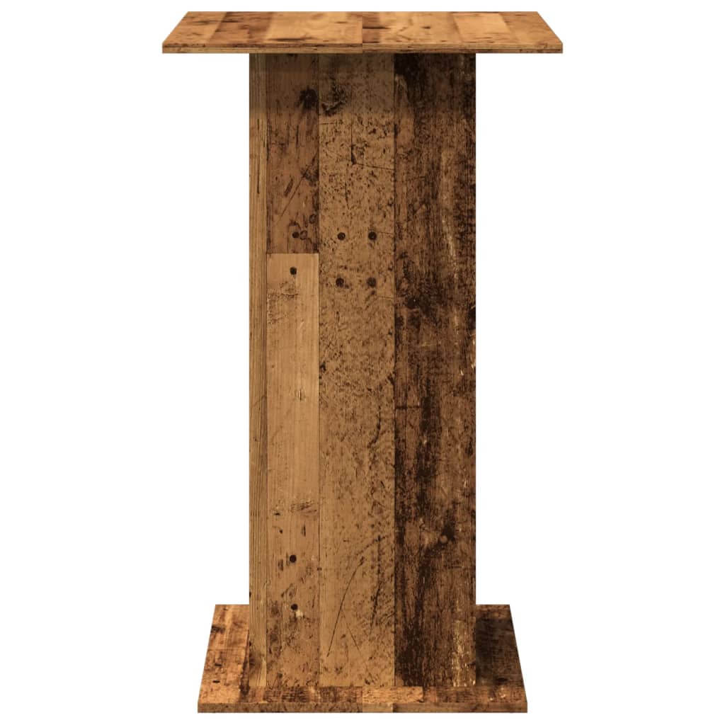Tavolo Bar Portaoggetti Legno Antico 60x60x102cm in Multistrato | homemem39