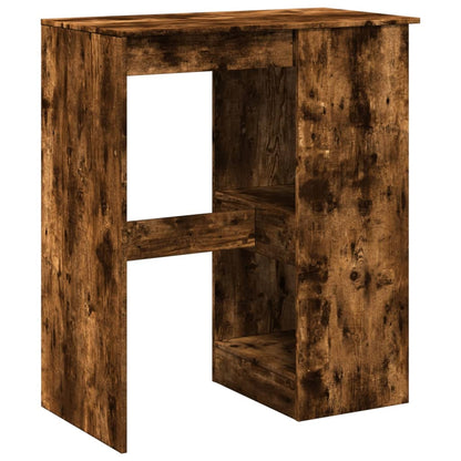 Tavolo Bar con Rastrelliera Rovere 90x47,5x103,5 cm Multistrato | homemem39