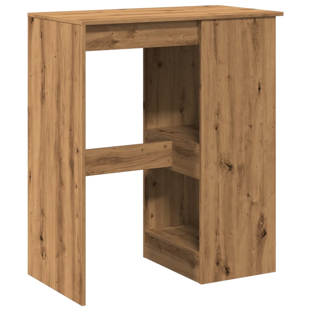 Tavolo Bar con Rastrelliera Rovere 90x47,5x103,5 cm Multistrato | homemem39