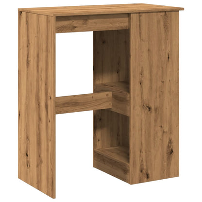 Tavolo Bar con Rastrelliera Rovere 90x47,5x103,5 cm Multistrato | homemem39