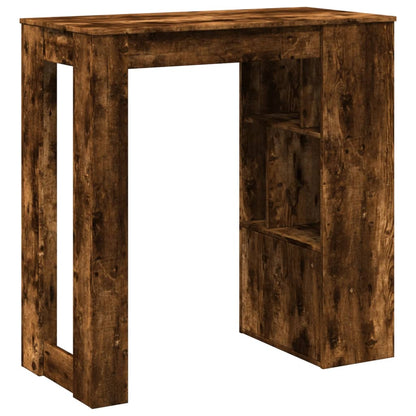 Tavolo Bar con Rastrelliera Rovere 102x50x103,5 cm Multistrato | homemem39