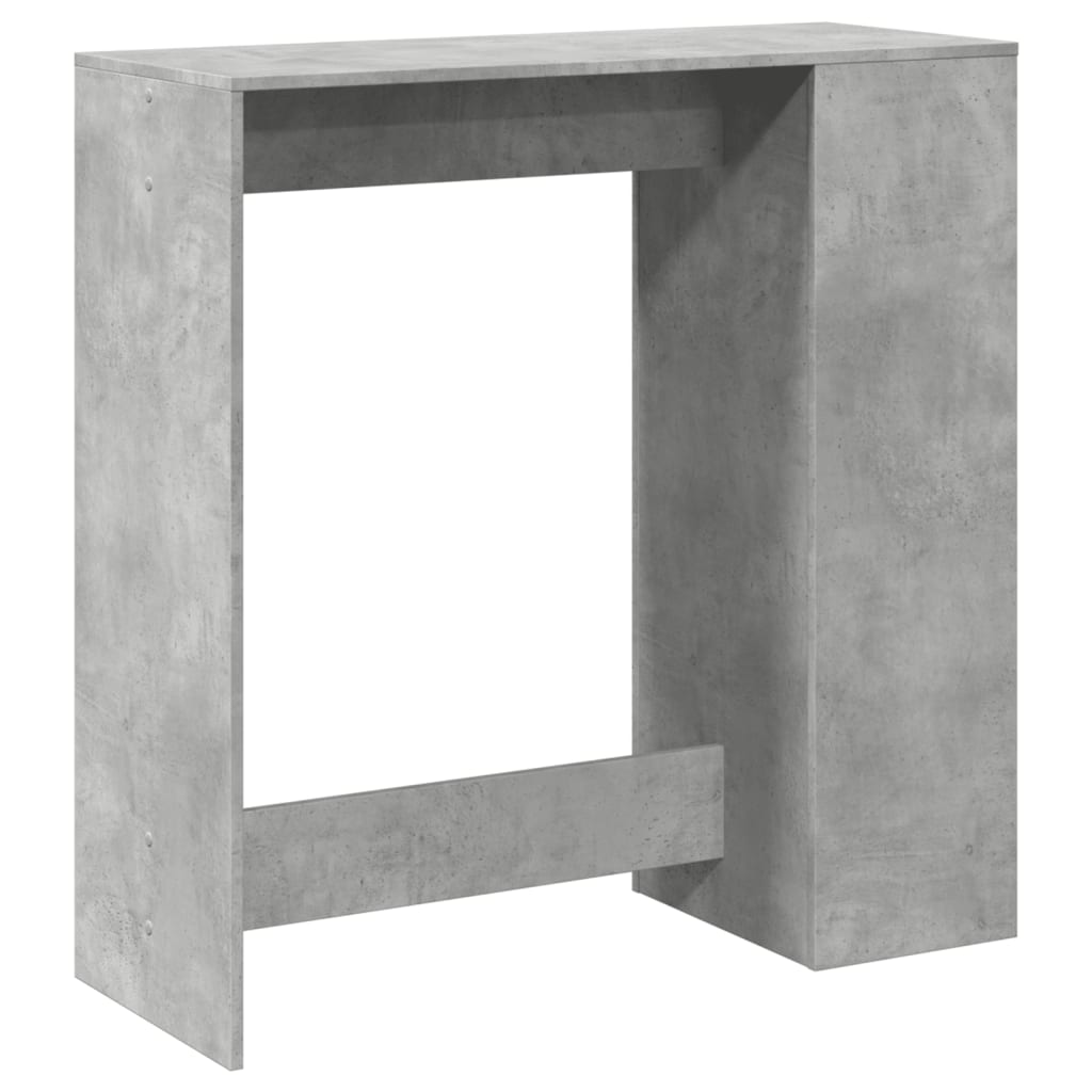 Tavolo Bar con Rastrelliera Grigio 101x40x103,5 cm Multistrato | homemem39