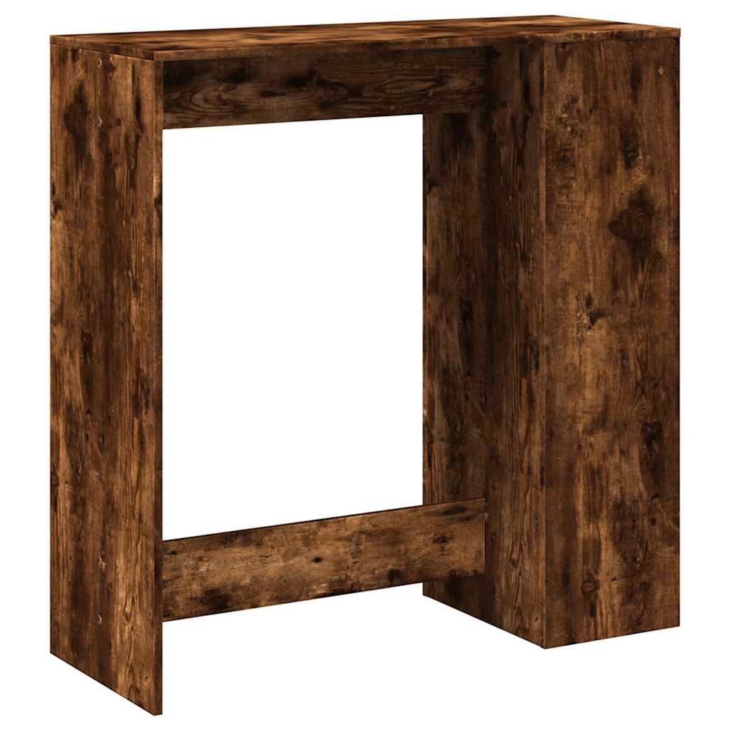 Tavolo Bar con Rastrelliera Rovere 101x40x103,5 cm Multistrato | homemem39