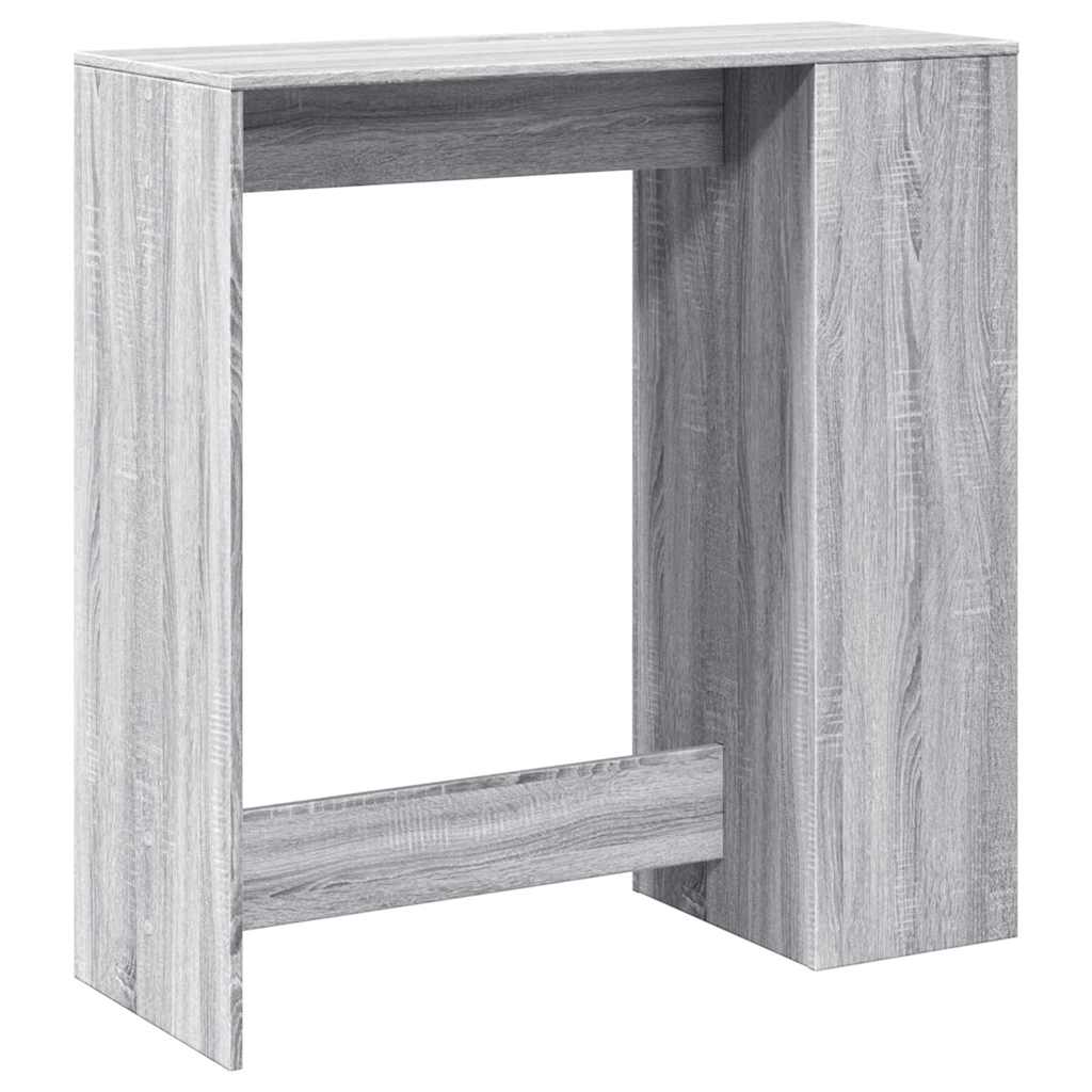 Tavolo Bar con Rastrelliera Grigio 101x40x103,5 cm Multistrato | homemem39
