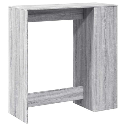 Tavolo Bar con Rastrelliera Grigio 101x40x103,5 cm Multistrato | homemem39