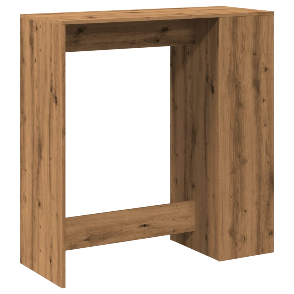 Tavolo Bar con Rastrelliera Rovere 101x40x103,5 cm Multistrato | homemem39