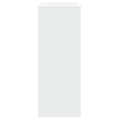 Tavolo Bar con Rastrelliera Bianco 90x40x103,5 cm Multistrato | homemem39