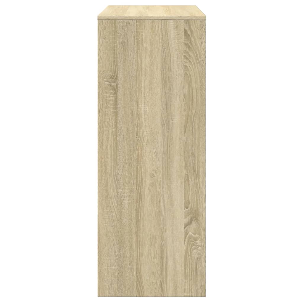 Tavolo Bar con Rastrelliera Sonoma 90x40x103,5 cm Multistrato | homemem39