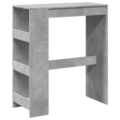 Tavolo Bar con Rastrelliera Grigio 90x40x103,5 cm Multistrato | homemem39