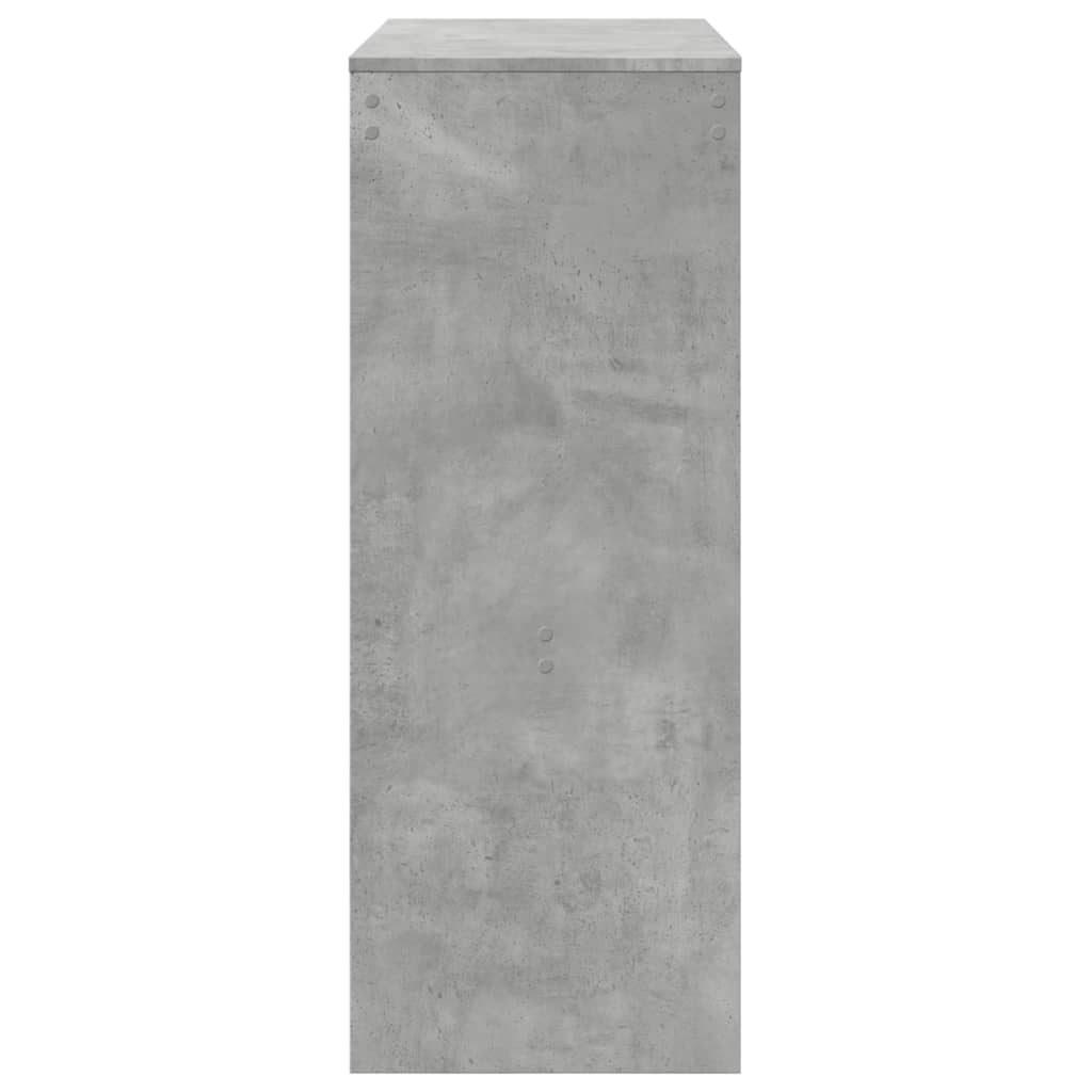 Tavolo Bar con Rastrelliera Grigio 90x40x103,5 cm Multistrato | homemem39