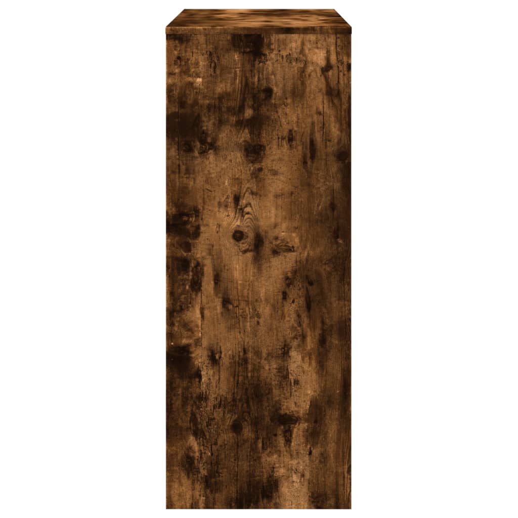 Tavolo Bar con Rastrelliera Rovere 90x40x103,5 cm Multistrato | homemem39