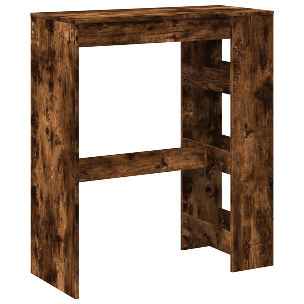 Tavolo Bar con Rastrelliera Rovere 90x40x103,5 cm Multistrato | homemem39