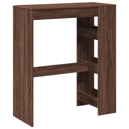 Tavolo Bar con Rastrelliera Marrone 90x40x103,5 cm Multistrato | homemem39