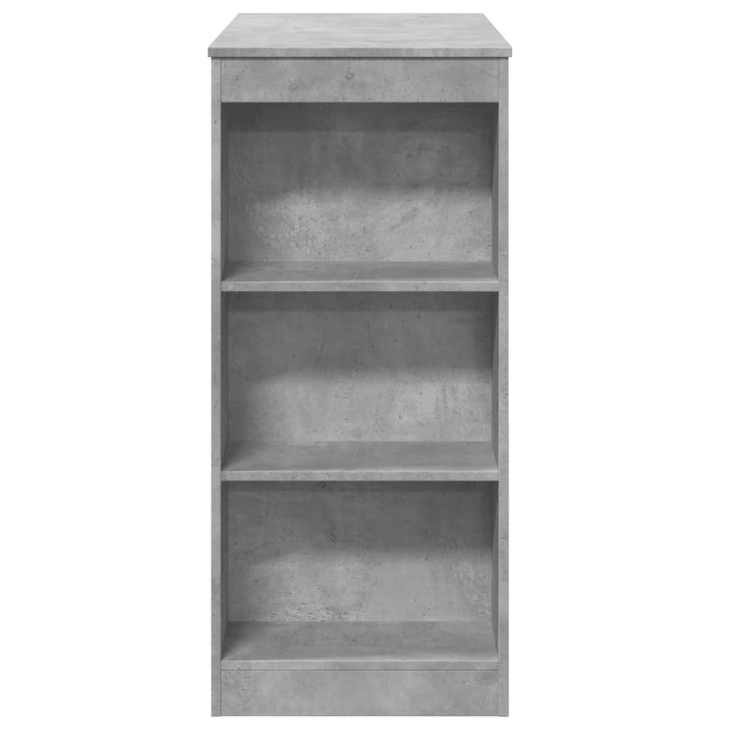 Tavolo Bar con Rastrelliera Grigio 95x47x103,5 cm Multistrato