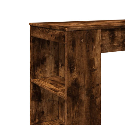 Tavolo Bar con Rastrelliera Rovere 95x47x103,5 cm Multistrato | homemem39