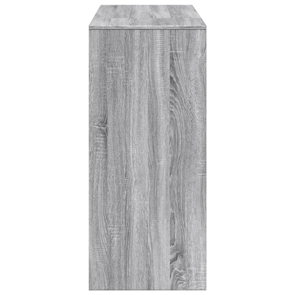 Tavolo Bar con Ripiano Grigio Sonoma 124x46x103,5cm Multistrato | homemem39