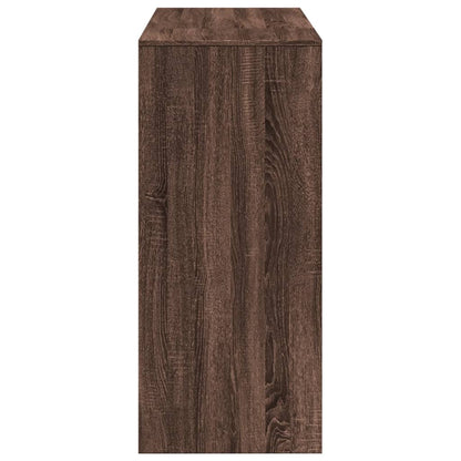 Tavolo Bar Ripiano Rovere Marrone 124x46x103,5 cm Multistrato | homemem39