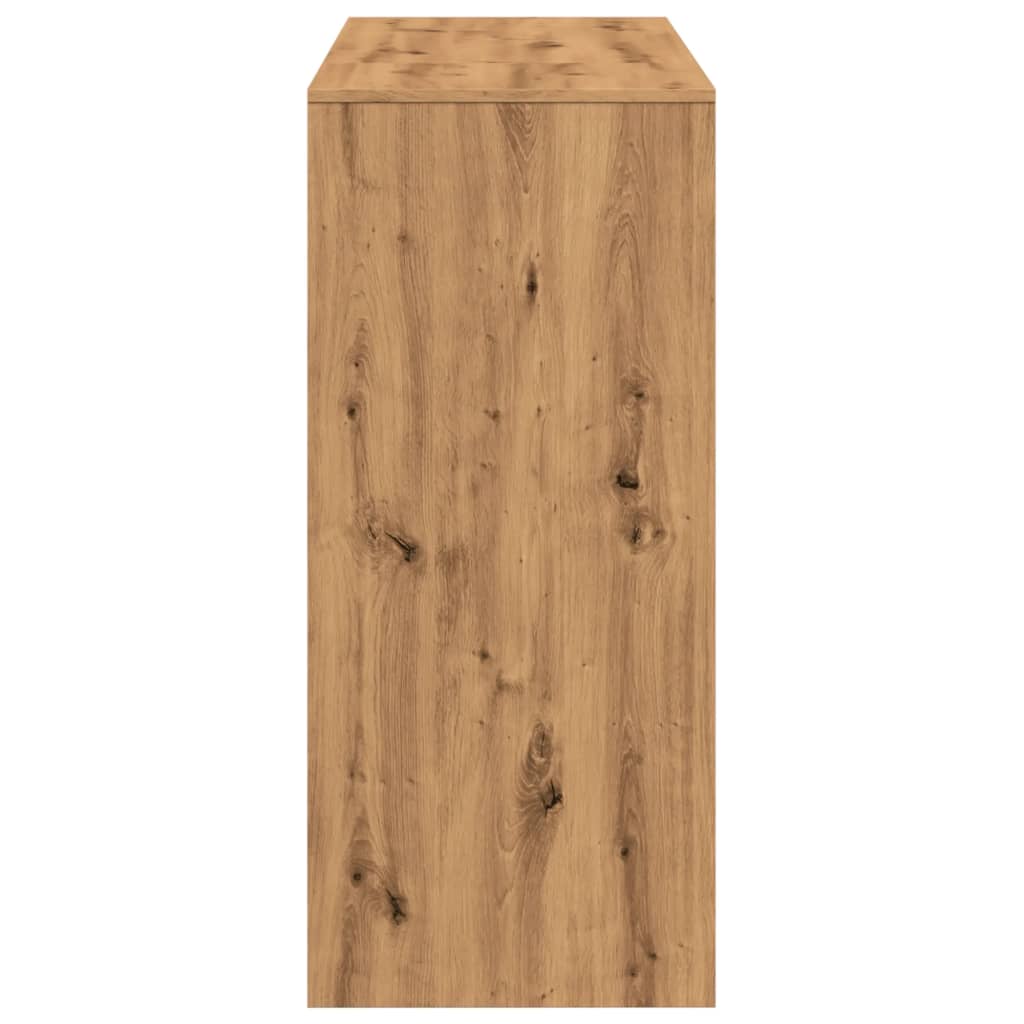 Tavolo Bar con Ripiano Rovere 124x46x103,5 cm Multistrato | homemem39