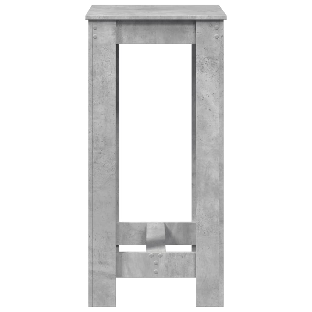 Tavolo da Bar Grigio Cemento 51x50x103,5cm in Legno Multistrato | homemem39