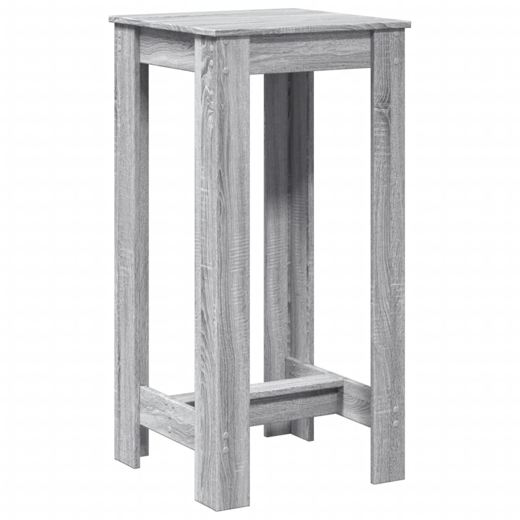 Tavolo da Bar Grigio Sonoma 51x50x103,5 cm in Legno Multistrato | homemem39