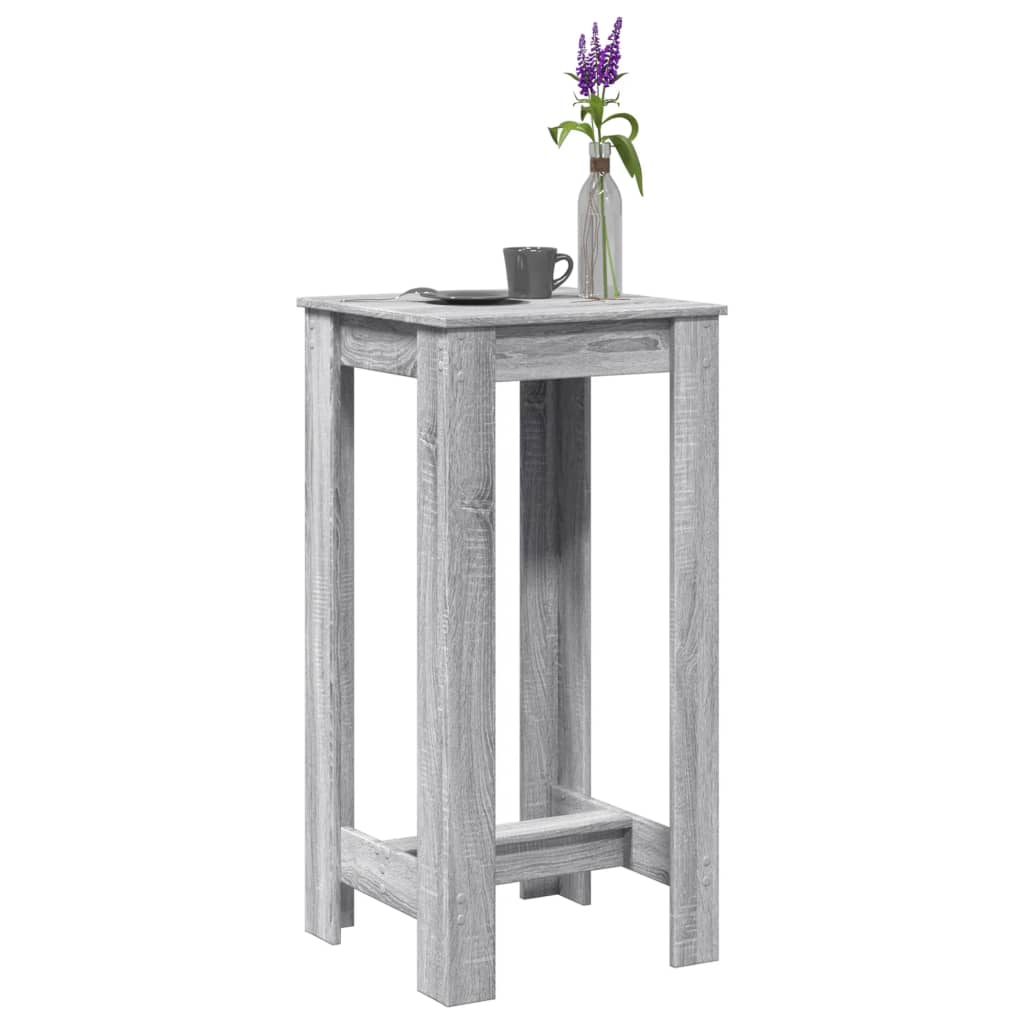 Tavolo da Bar Grigio Sonoma 51x50x103,5 cm in Legno Multistrato | homemem39