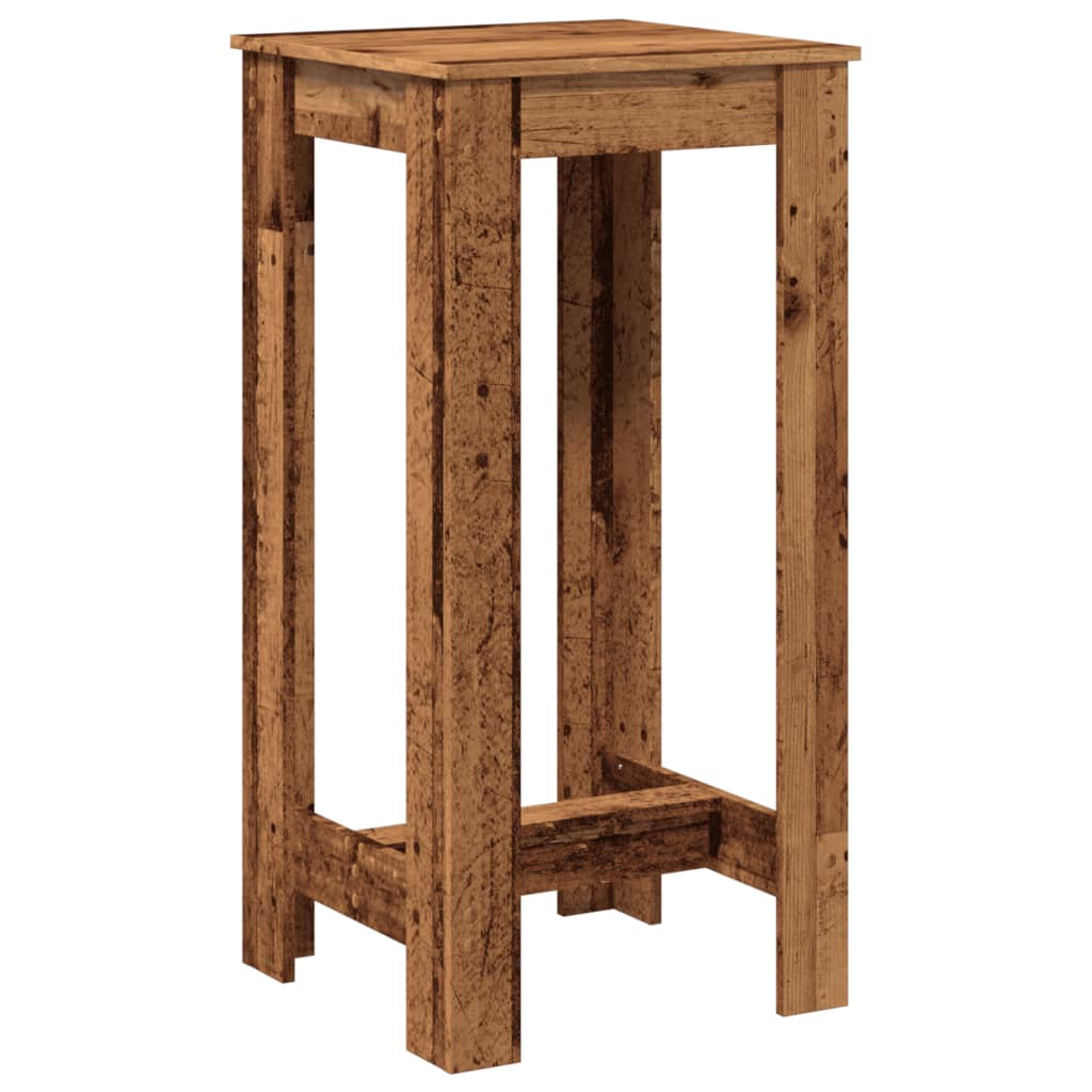 Tavolo da Bar Legno Antico 51x50x103,5 cm in Legno Multistrato