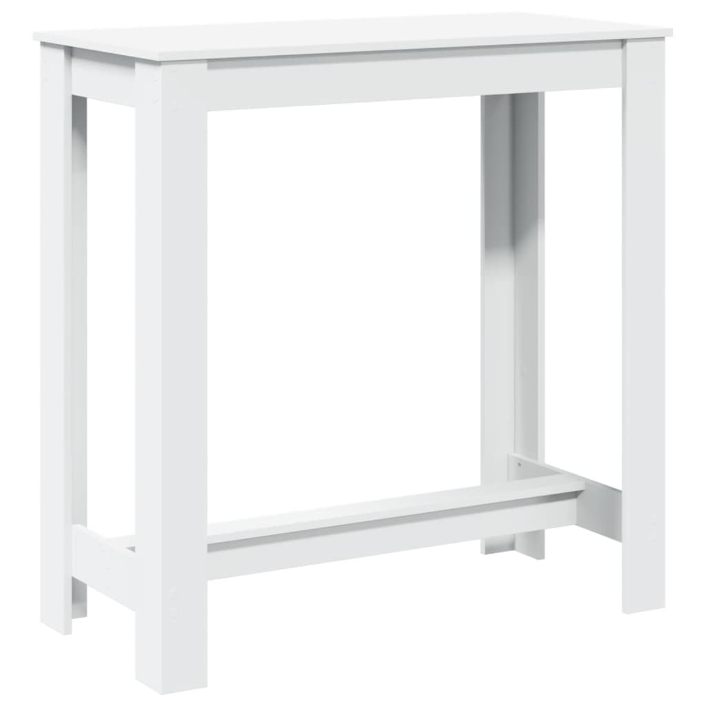 Tavolo da Bar Bianco 102x50x103,5 cm in Legno Multistrato | homemem39