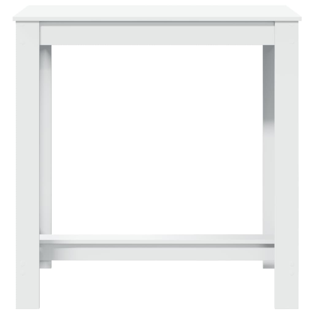 Tavolo da Bar Bianco 102x50x103,5 cm in Legno Multistrato | homemem39