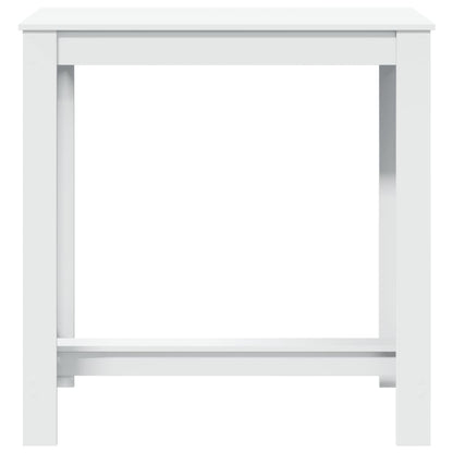 Tavolo da Bar Bianco 102x50x103,5 cm in Legno Multistrato | homemem39