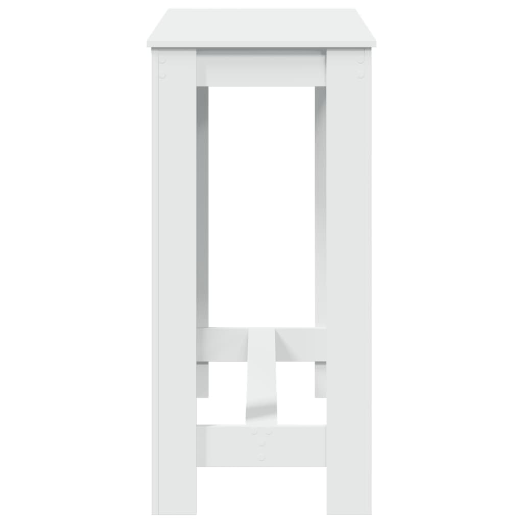 Tavolo da Bar Bianco 102x50x103,5 cm in Legno Multistrato | homemem39