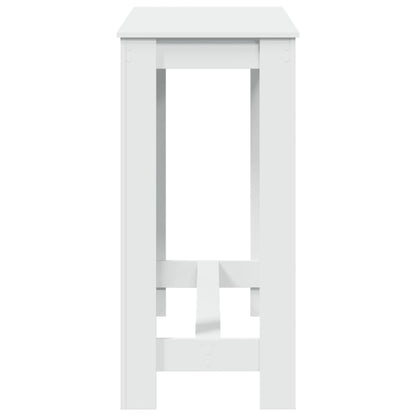 Tavolo da Bar Bianco 102x50x103,5 cm in Legno Multistrato | homemem39