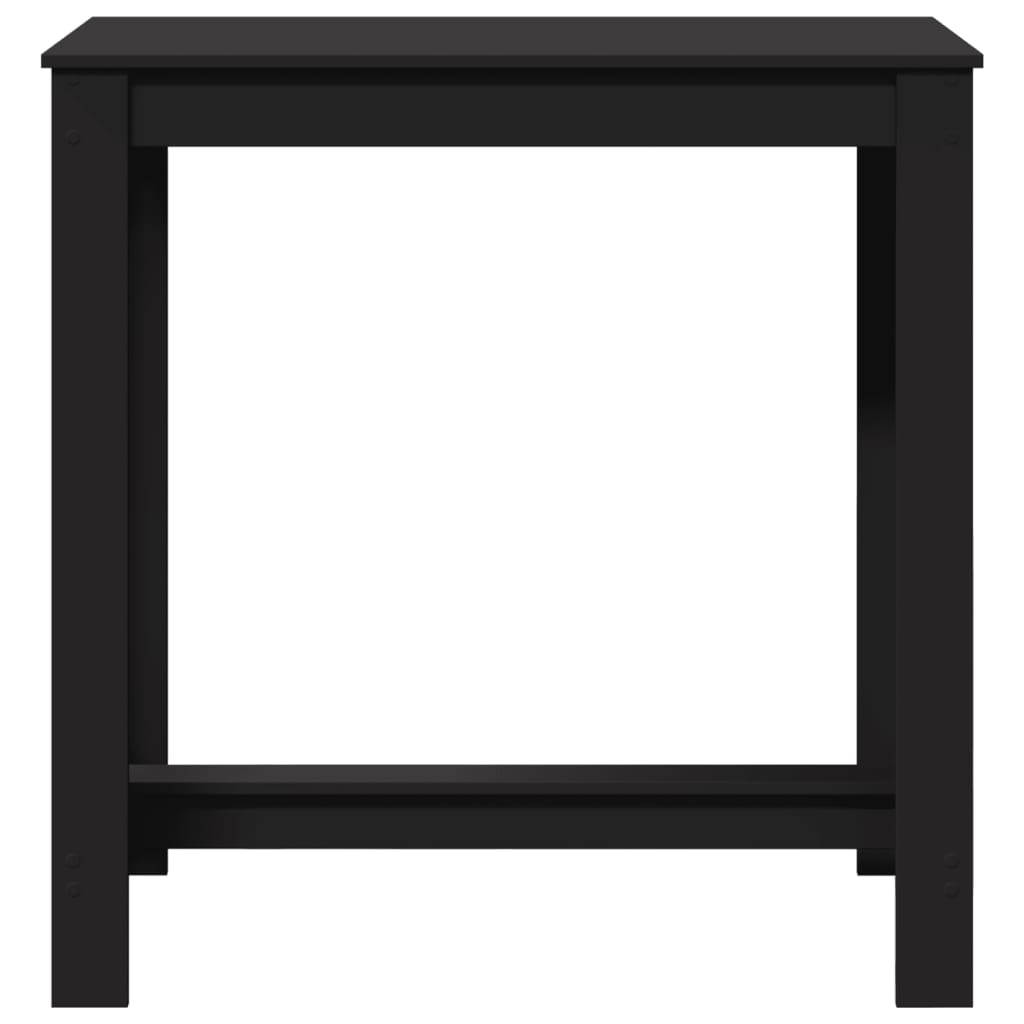Tavolo da Bar Nero 102x50x103,5 cm in Legno Multistrato | homemem39