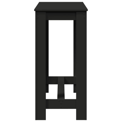 Tavolo da Bar Nero 102x50x103,5 cm in Legno Multistrato | homemem39