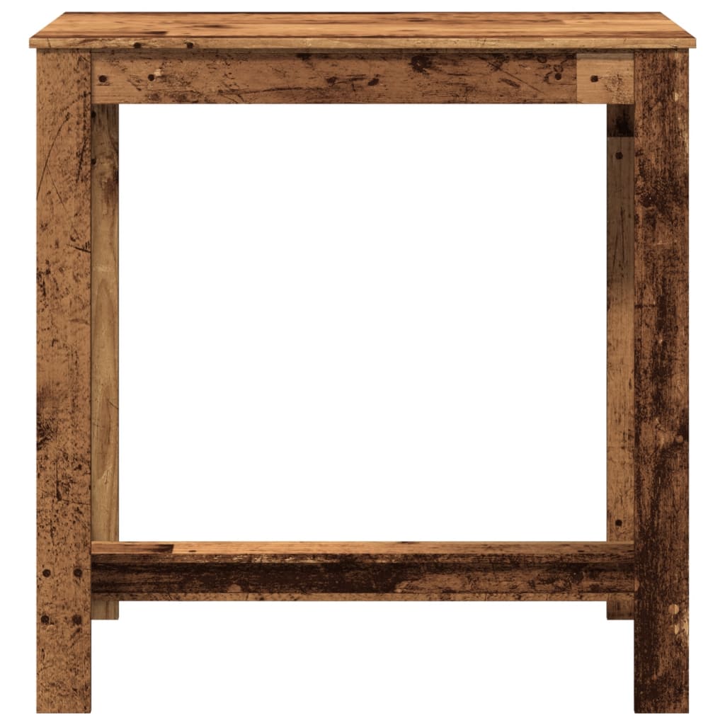 Tavolo da Bar Legno Antico 102x50x103,5 cm in Legno Multistrato
