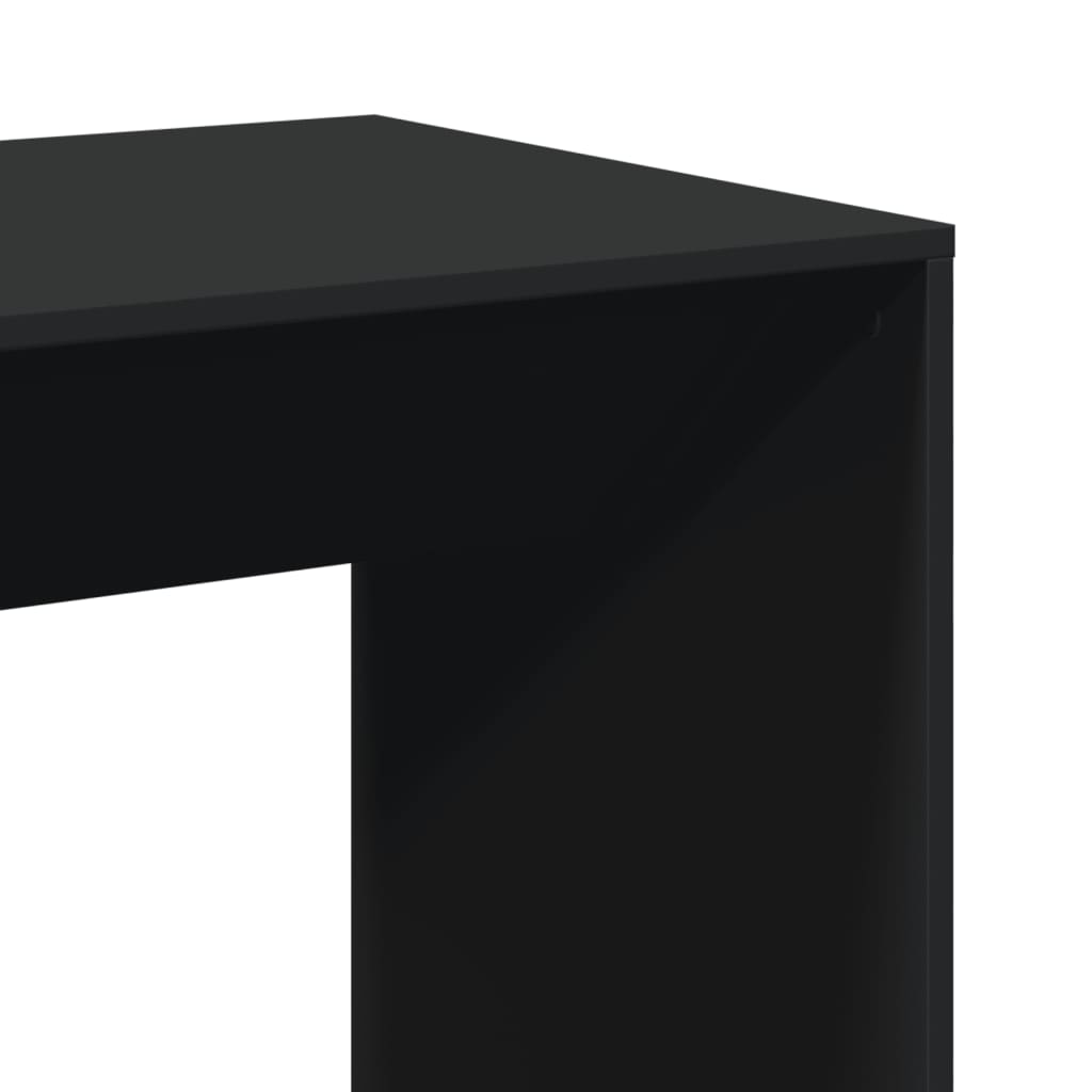 Tavolo da Bar Nero 51x50x103,5 cm in Legno Multistrato | homemem39