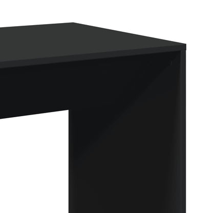 Tavolo da Bar Nero 51x50x103,5 cm in Legno Multistrato | homemem39