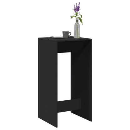 Tavolo da Bar Nero 51x50x103,5 cm in Legno Multistrato | homemem39